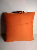 Pocket travel pillow, reading pillow, remote pocket with Football saying embroidery, 16x16.
