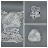 Cloth diaper SassyCloth one size pocket diaper with cotton print C18.
