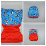 SassyCloth one size pocket cloth diaper with cotton print C38.
