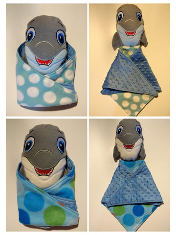 Dolphin Lovey, cuddle security blanket.