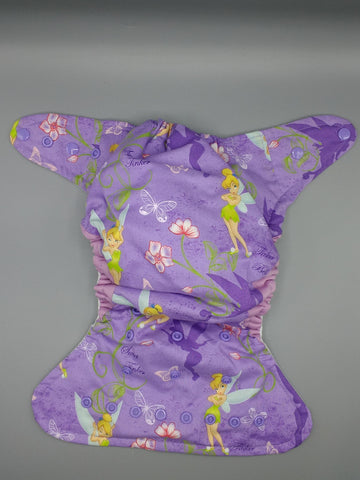 SassyCloth one size pocket cloth diaper with cotton print C39.