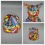SassyCloth one size pocket cloth diaper with cotton print C33.