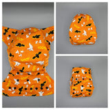 SassyCloth one size pocket cloth diaper with halloween cotton print (5).