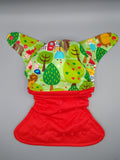 Cloth diaper SassyCloth one size pocket cloth diaper with fairy tales cotton print (1).