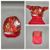 SassyCloth one size pocket cloth diaper with cotton print C41.