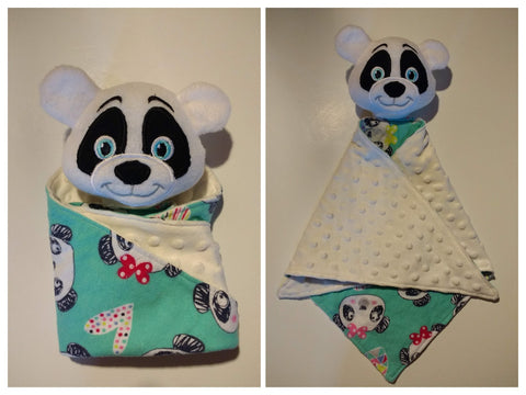 Panda Lovey, cuddle security blanket.